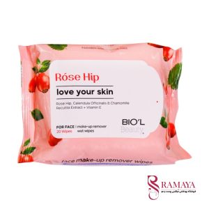 دستمال مرطوب بیول مدل Rose HiP بسته 20 عددی