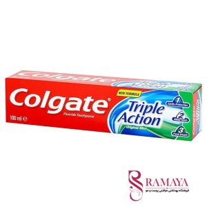 خمیردندان کلگیت مدل triple action 123 حجم 100 میلی لیتر