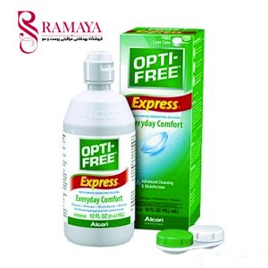 محلول شستشوی لنز اپتی فری مدل Opti Free Express حجم 120 میلی لیتر