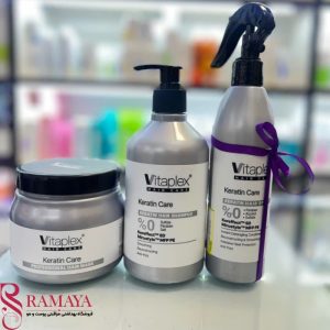 پک شامپو ماسک فری سولفات مناسب مو های کراتین شده (اسپری گره باز کن هدیه)