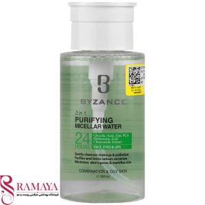 محلول آرایش پاک کن ( میسلار ) پوست چرب و مختلط بیزانس